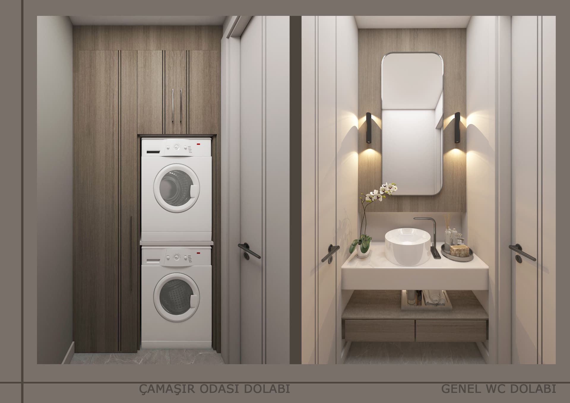 WC ve Çamaşır Dolabı